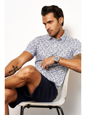Desoto Overhemd POLO KENT 1 2 64538 3 189 GREY PINEAPPLE