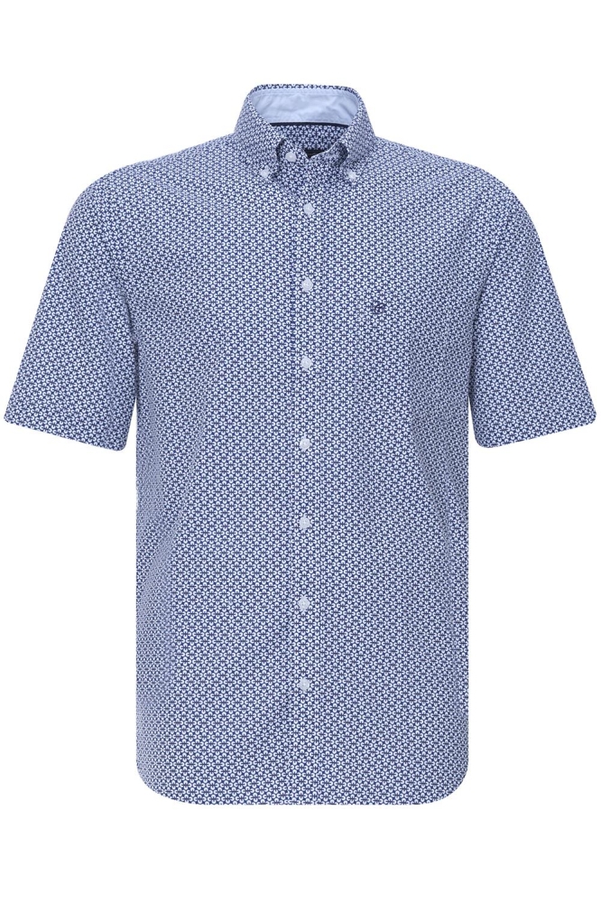 RANGER SS 5 OVERHEMD 081471 3006 BLAUW DESSIN
