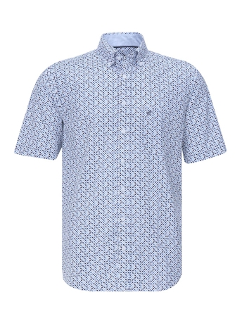 Campbell Overhemd RANGER SS 7 OVERHEMD 081473 081473 NAVY DESSIN