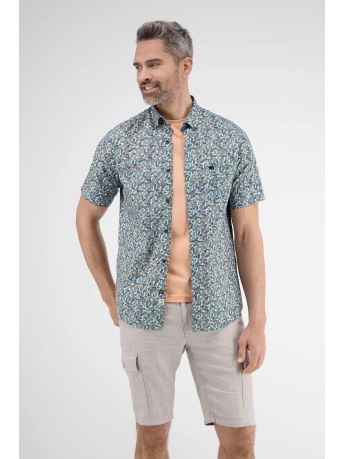 Lerros Overhemd SHIRT MET HALVE MOUWEN EN BLOEMENPRINT 2362102 409