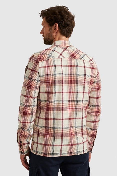 PME legend roze heren overhemd | Model achteraanzicht