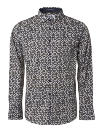 NO-EXCESS Overhemd SHIRT STRETCH ALLOVER PRINT 21450767 052
