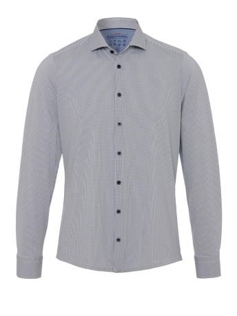 Pure H. Tico Overhemd PURE FUNCTIONAL SHIRT LONGSLEEVE 4048 21750 120 PLAIN DARK BLUE