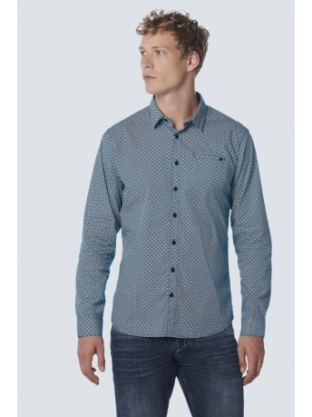 NO-EXCESS Overhemd SHIRT STRETCH ALLOVER PRINTED 21430815SN 131 OCEAN