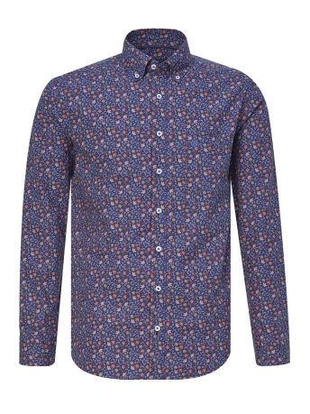 Campbell Overhemd CLASSIC CASUAL OVERHEMD 084661 6506 ORANJE DESSIN