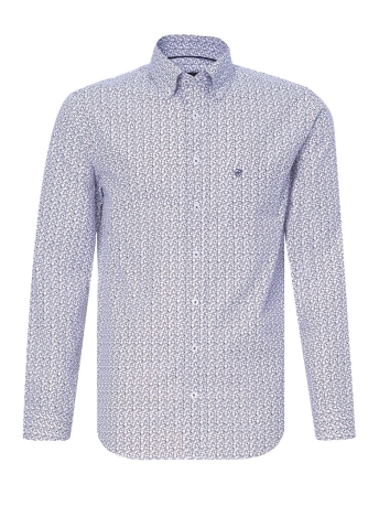 Campbell Overhemd CLASSIC CASUAL OVERHEMD 084669 6906 BORDEAUX DESSIN