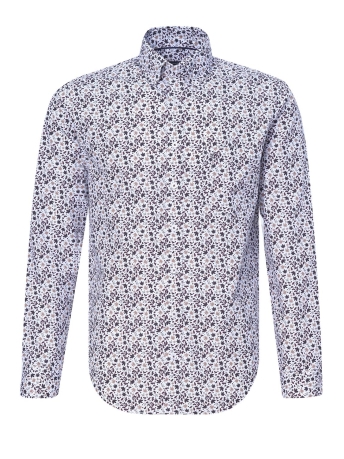Campbell Overhemd CLASSIC CASUAL OVERHEMD 084661 6906 BORDEAUX DESSIN