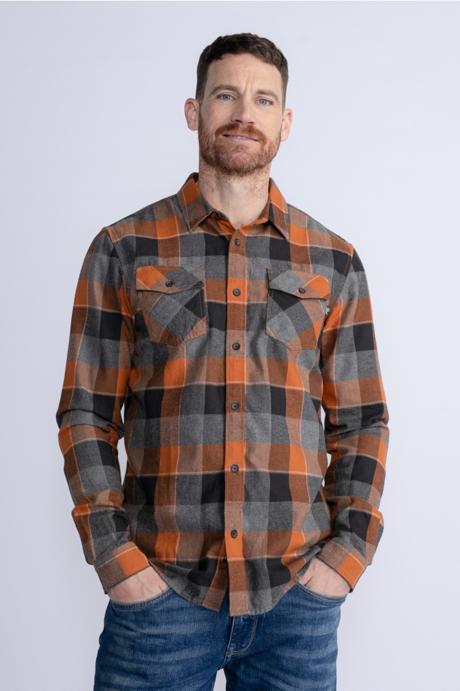 MEN SHIRT LONG SLEEVE CHECK M 3030 SIL417 2118