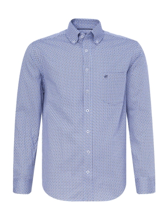 Campbell Overhemd CASUAL OVERHEMD LM 084667 001 3006 BLAUW DESSIN