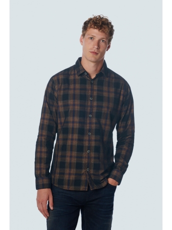 NO-EXCESS Overhemd SHIRT CORDUROY CHECK 21430943 078 NIGHT