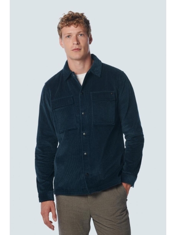 NO-EXCESS Overhemd OVERSHIRT BUTTON CLOSURE CORDUROY 21570918 078 NIGHT