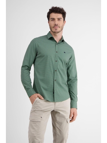 Lerros Overhemd POPLIN OVERHEMD MET HAAIENKRAAG 23D1372 612 SAGE GREEN