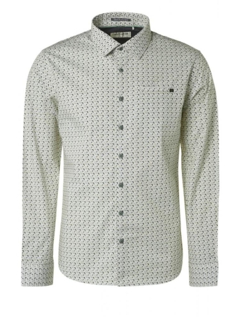 NO-EXCESS Overhemd STRETCH ALLOVER PRINTED SHIRT 22451125 020 BLACK