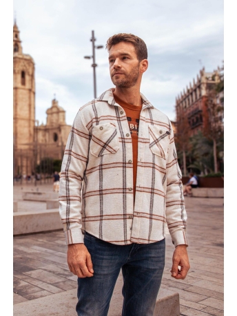 Gabbiano Overhemd GEBLOKT OVERSHIRT 334232 1002 Sand