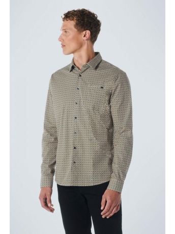 NO-EXCESS Overhemd SHIRT STRETCH ALLOVER PRINTED 21430916 131 Ocean