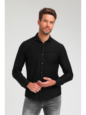 Gabbiano Overhemd OVERHEMD MET STREEPPATROON 334222 201 Black