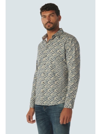 NO-EXCESS Overhemd SHIRT STRETCH ALLOVER PRINTED 23430123 153 PACIFIC