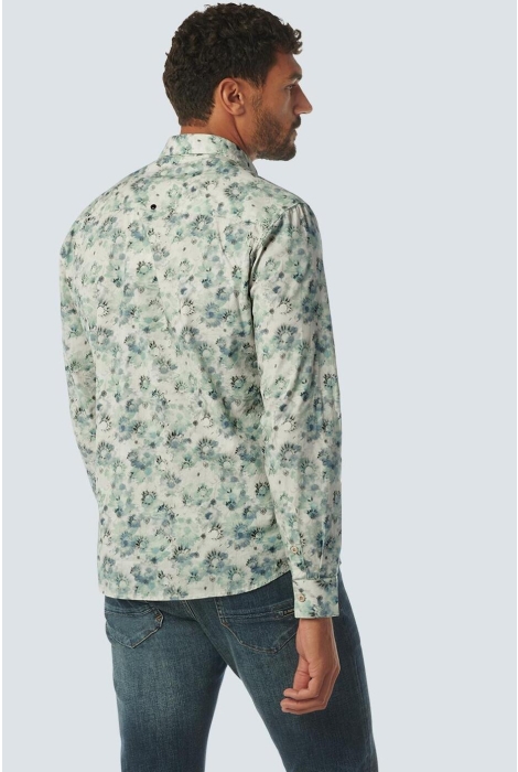 NO-EXCESS shirt stretch allover printed