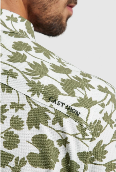 Cast Iron long sleeve shirt print on pique