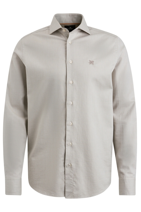 Vanguard beige heren overhemd | Vooraanzicht
