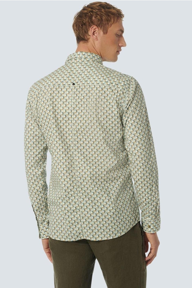 SHIRT STRETCH ALLOVER PRINTED 23450209 058 MINT