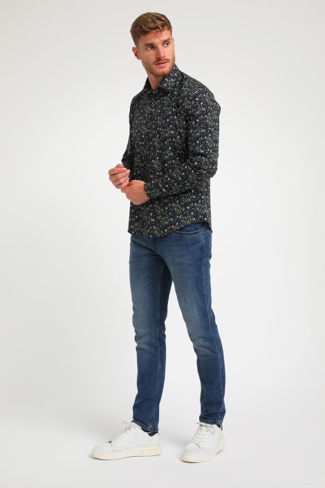 Gabbiano blauwe heren overhemd | Model