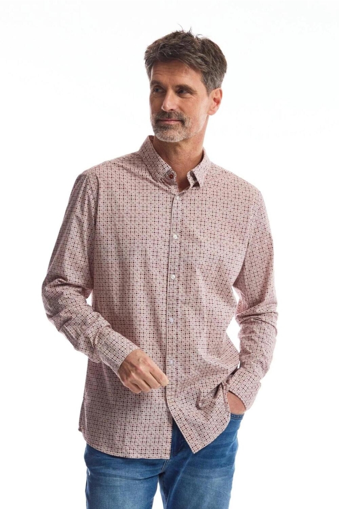 WOVEN SHIRT GRAPHIC TW42201 414 THISTLE