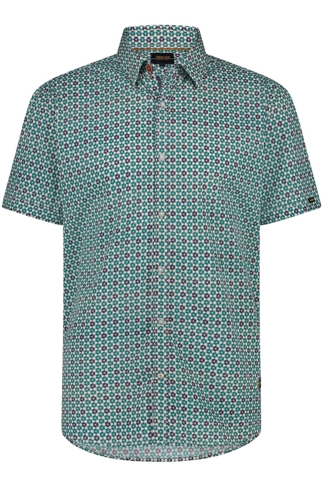 WOVEN SHIRT GRAPHIC TW42205 552 SPRUCED UP