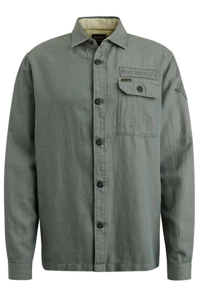 SHIRT JACKET WITH HERRINGBONE PATTERN PSI2403224 6019