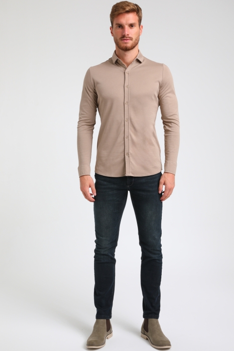 Gabbiano taupe heren overhemd | Model