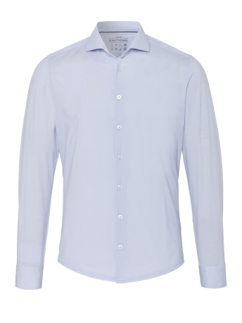 Pure H. Tico Overhemd FUNCTIONAL SHIRT LONGSLEEVE 3385 21150 100 PLAIN LIGHT BLUE
