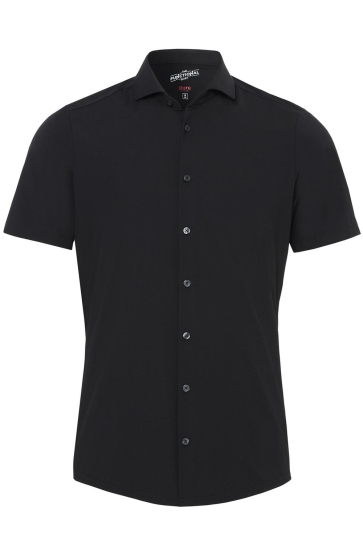 Pure H. Tico Overhemd FUNCTIONAL SHIRT SHORTSLEEVE 3387 22150 001 BLACK