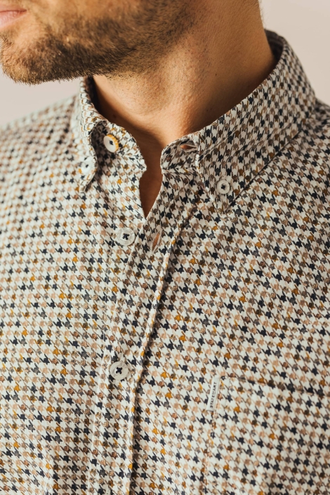 State of Art witte heren overhemd | Close up