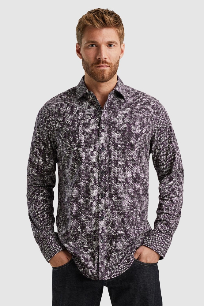 PME legend paarse heren overhemd | Model vooraanzicht