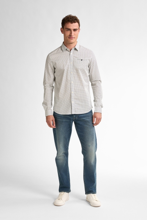 Petrol Industries witte heren overhemd | Model