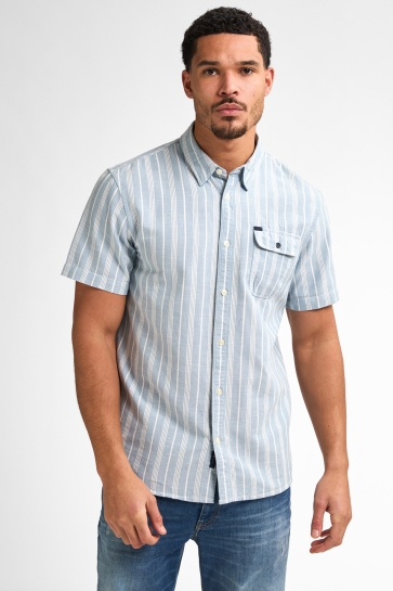 Petrol Industries Overhemd STRIPED SHIRT TURTLEVISTA M 1050 SIS417 5187 Pale Blue