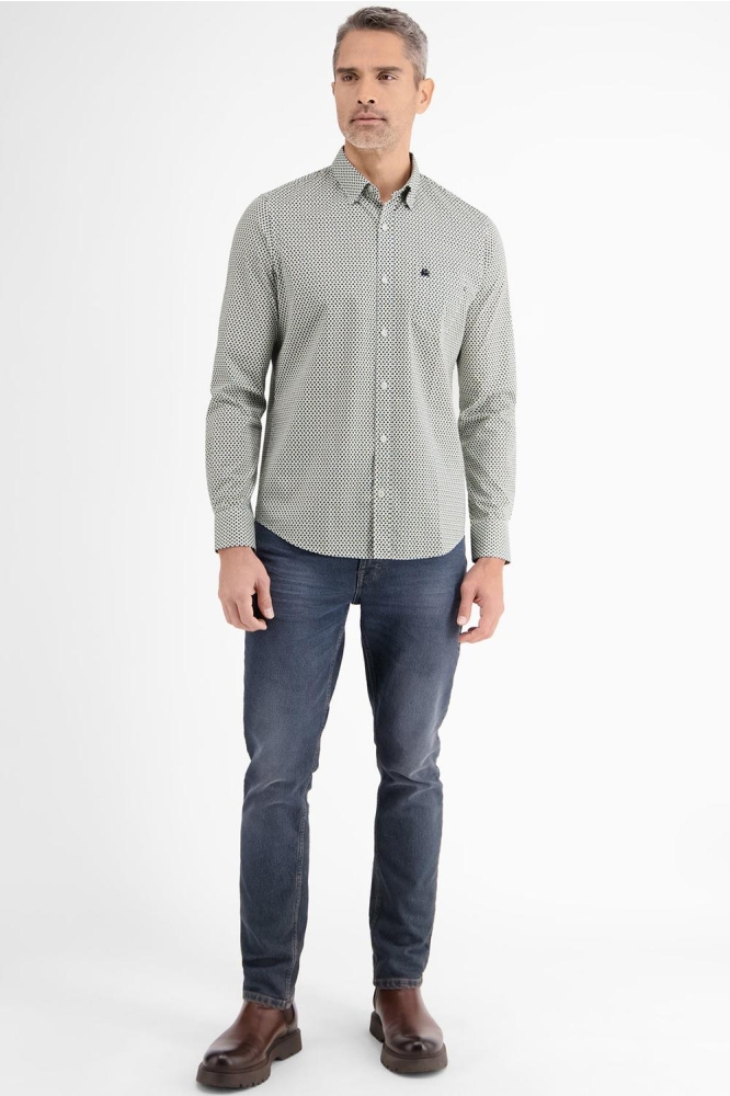 Lerros witte heren overhemd | Model