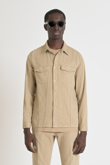 Antony Morato Overhemd LONG SLEEVES SHIRT MMSL00738 FA700133 2081 SAND Sabbia