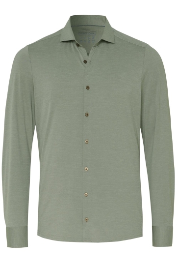 Pure H. Tico Overhemd FUNCTIONAL SHIRT LONGSLEEVE E11301 21750 400 LIGHT GREEN PLAIN