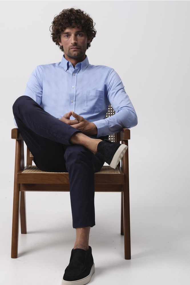 STINSON CASUAL OVERHEMD LM 096148 3251 Chambray blue