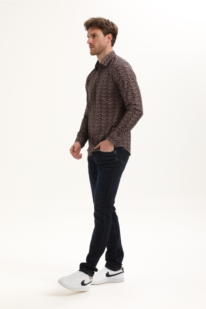 Gabbiano bruine heren overhemd | Model