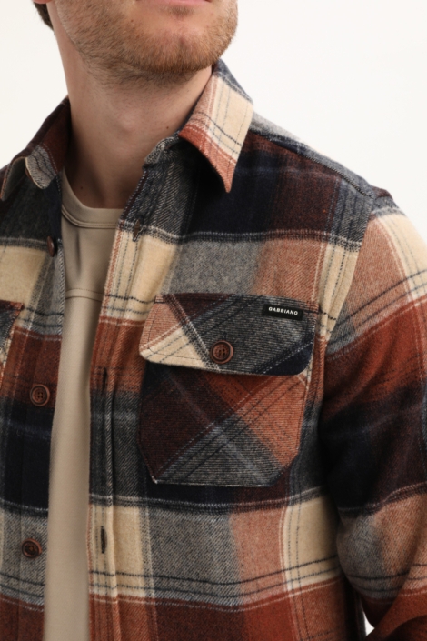 Gabbiano blauwe heren overhemd | Kleurstaal