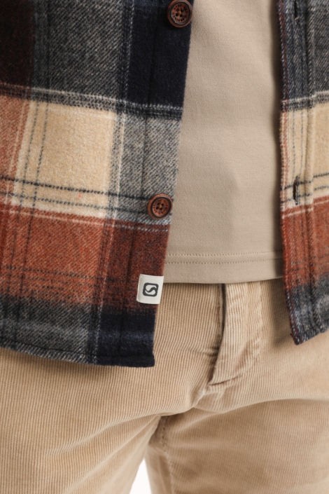 Gabbiano blauwe heren overhemd | Close up