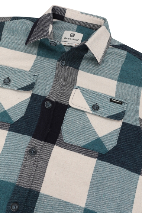 Gabbiano blauwe heren overhemd | Kleurstaal