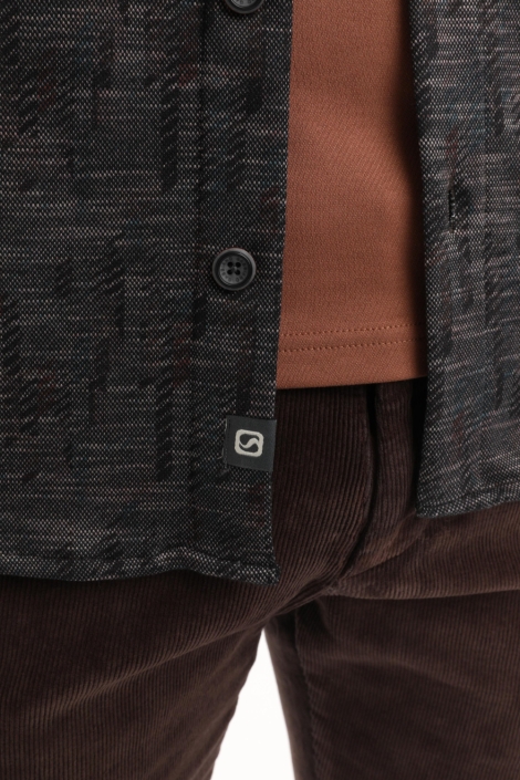 Gabbiano zwarte heren overhemd | Kleurstaal