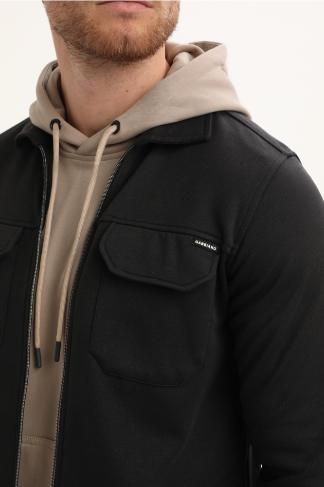 Gabbiano zwarte heren vest | Close up