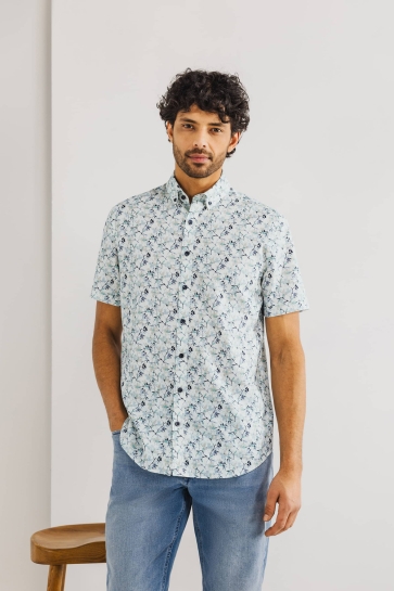 State of Art Overhemd BUTTON DOWN OVERHEMD MET KORTE MOUWEN 26515243 9352