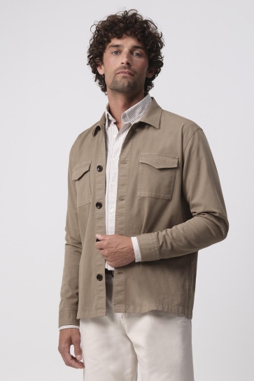 Campbell Overhemd WILLIAMSON OVERSHIRT 095855 8442 Desert Taupe