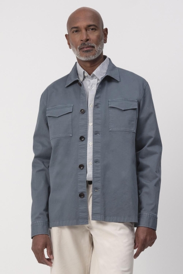 Campbell Overhemd WILLIAMSON OVERSHIRT 095855 3702 Blue Fusion