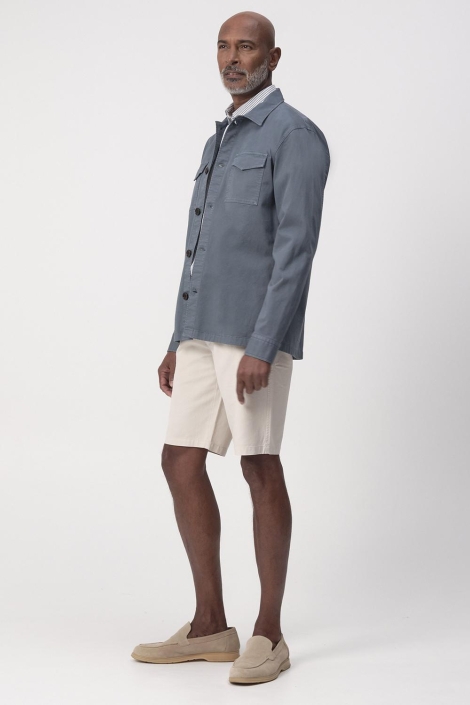 Campbell blauwe heren overhemd | Model